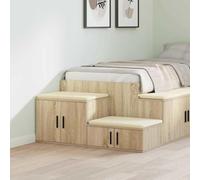 Ziaphsol Modern 2-Piece Chêne Sonoma Wooden Storage Cabinet Set with 108 x 41 x 40 cm Dimensions for Living Room Bedroom Office Durable MDF and Engineered Wood Furniture with Shelves and Handles