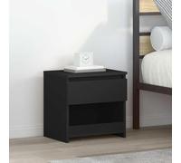 Ziaphsol Modern Black Bedroom Side Table Set of 2 with Drawers and compartments 40x30x39 cm Engineered Wood Versatile for nightstands, Side Tables, Or Sofa Accents in Contemporary, Vintage