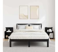 Ziaphsol Modern Black Oak Bedside Table Set of 2 with Storage Shelves and Drawers 40 x 35 x 60 cm for Bedroom Living Room Dormitory Furniture Scandinavian Industrial Style