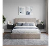 Ziaphsol Modern Black Wall-Mounted Bedside Tables 2 pcs with Spacious Drawers and Open Storage compartments Ideal for Bedroom, Living Room, Dormitory, Or Small Spaces
