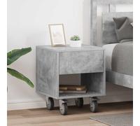 Ziaphsol Modern Concrete Gray 2-Piece Bedside Tables with Spacious Storage Drawers for Bedroom Or Living Room Decor, Suitable for nightstands, Side Tables, Or Small Accent Furniture