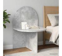 Ziaphsol Modern Concrete Gray Bedside Table 48 x 49 x 65 cm Engineered Wood Versatile nightstand for Bedroom Or Living Room Home Decor