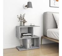 Ziaphsol Modern Grey Concrete Finish Bedside Tables 2pcs with Engineered Wood Construction for Bedroom Living Room Decor, 50x30x51.5cm, Scandinavian Style, Durable and Easy to Clean
