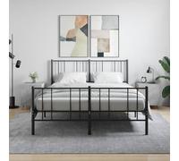 Ziaphsol Modern Grey Concrete Finish Bedside Tables Set of 2 40x40x50 cm with Engineered Wood and Metal Legs for Bedroom Living Room Nightstand with Storage and Display Space