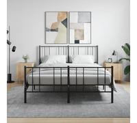 Ziaphsol Modern Oak nightstand Set of 2 with Spacious Storage compartments Durable Engineered Wood and Metal Legs Ideal for Bedroom Living Room Or Dormitory Furniture for Adults and Children