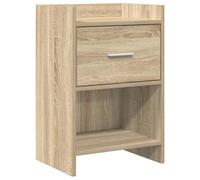 Ziaphsol Modern Oak Sonoma Nightstand 40 x 30 x 60 cm Wooden Engineering Bedside Table with Drawer and Shelf for Bedroom Living Room Dresser