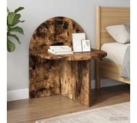 Ziaphsol Modern Scandi Style Bedside Table Set 2 Pieces in Smoked Oak Compact Nightstands for Bedroom Living Room Decor with Easy Assembly and Durable Wooden Construction