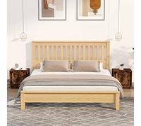 Ziaphsol Modern Scandinavian Style 2 Pack Nightstands in Smoked Oak with Storage Compartments for Bedroom Living Room and Office Decor