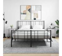 Ziaphsol Modern Sonoma Grey Bedside Tables 2 Pieces 40x40x50cm Wooden Engineering Nightstands with Storage Shelf and Metal Legs for Bedroom Living Room Apartment