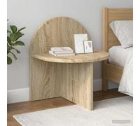 Ziaphsol Modern Sonoma Oak Bedside Table Set 2 Pieces Compact Nightstands with Durable Wood Finish for Bedroom Living Room Minimalist Decor