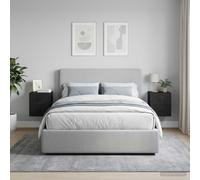 Ziaphsol Modern Vintage Wall-Mounted Nightstand Set 2 Pieces in Black 33 x 34.5 x 40 cm with Spacious Drawers for Bedroom Living Room Or Dorsitory Decor