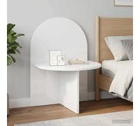Ziaphsol Modern White Glossy Nightstand 48 x 49 x 65 cm with Durable Engineered Wood Finish, Versatile Small Side Table for Bedroom, Living Room, Or Dorm, Easy Assembly and Maintenance