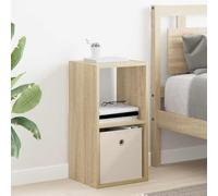 Ziaphsol Modern Wooden Bedside Table with Drawer in Sonoma Oak Finish, Measuring 30.5 x 27 x 59.5 cm, Featuring Durable Engineered Wood, Versatile Storage, Sl esign Suitable for Bedroom