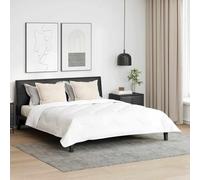 Ziaphsol Oreiller avec Oreiller 2 pcs Blanc 71 x 51 x 20 cm Polyester pour Chambre lit canapé Voyage Soutien Cervical Ergonomique Moelleux