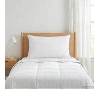 Ziaphsol Oreiller blanc, 40 x 60 cm, mélange de fibres de bambou, pour lit, canapé, chambre à coucher, respirant, avec soutien de la nuque pour les personnes dormant sur le côté et sur le dos