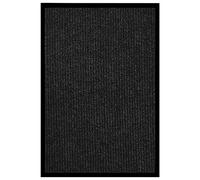 Ziaphsol Paillasson à rayures - Anthracite - Antidérapant - Pour entrée, couloir et terrasse - Lavable - Avec surface en feutre aiguilleté - Durable - Convient pour l'intérieur et l'extérieur - 80 x