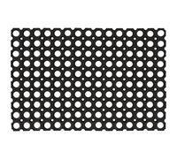 Ziaphsol Paillasson rectangulaire en caoutchouc - 40 x 60 cm - 16 mm d'épaisseur - Antidérapant - Pour porte d'entrée - Intérieur et extérieur - Pour couloir, balcon, terrasse