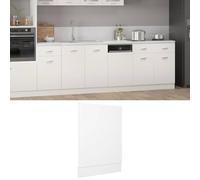 Ziaphsol Panneau de Lave-Vaisselle Lyon Blanc 45 x 3 x 67 cm en Bois d'ingénierie pour Meuble de Cuisine, Armoire, Buffet, vaisselier, Rangement, Protection et intégration Facile