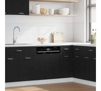 Ziaphsol Panneau de Lave-Vaisselle Lyon en chêne Noir 60 x 1,5 x 67 cm Bois d'ingénierie Robuste pour Meuble Cuisine Rangement ou Armoire Moderne