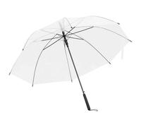 Ziaphsol Parapluie Transparent 107 cm léger, Robuste, Anti-Vent, Pliant, Manuel, idéal pour Voyage, Golf, Mariage, Protection Contre Pluie et Rafale, Facile à Ranger