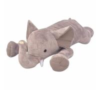 Ziaphsol Peluche XXL éléphant en peluche douce - 95 cm - Gris - Polyester avec rembourrage en polypropylène - Pour chambre d'enfant, lit, canapé et voyage - Pour se blottir, jouer et décorer