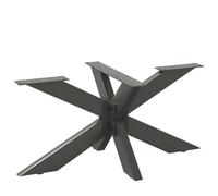 Ziaphsol Pied de Table Basse en Forme d'araignée Anthracite en Acier thermolaqué, Support réglable pour Meubles, Plateau de 98 x 58 cm, idéal pour Salon, Bureau, Cuisine