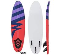 Ziaphsol Planche de surf - 170 cm - Rayures Softtop XPE - Noyau EPS - 3 ailerons Thruster - Avec coussinet de traction - Boucle de cheville - Pour débutants - Entraînement en vagues - Glissement et