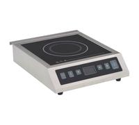 Ziaphsol Plaque de Cuisson Induction électrique 3500 W écran Tactile LCD Portable Acier Inoxydable pour Cuisine Professionnelle Camping intérieur extérieur