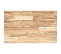 Ziaphsol Plateau de bureau rectangulaire non traité en bois d'acacia massif - 100 x 50 x 2 cm - Pour bureau à domicile, comme plateau de table pour l'ordre et la gestion des câbles