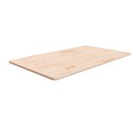 Ziaphsol Plateau de lavabo en bois massif - 100 x 60 x 1,5 cm - Chêne non traité - Plan de travail de rechange pour rénovation de salle de bain - Surface à peindre ou vernir