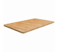 Ziaphsol Plateau de lavabo marron clair en chêne massif traité, 100 x 60 x 2,5 cm, plateau de rechange pour salle de bain, cuisine, atelier, surface et montage