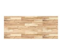 Ziaphsol Plateau de lavabo rectangulaire en bois d'acacia massif non traité - 140 x 60 x 4 cm - Pour salle de bain - Avec plan de travail stable
