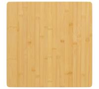 Ziaphsol Plateau de table en bambou 50 x 50 x 4 cm avec bords arrondis pour meubles, bricolage, rénovation et maison, bois durable, planche robuste, polyvalente pour le salon et l'extérieur