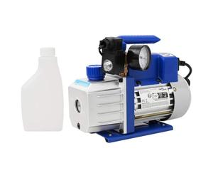 Ziaphsol Pompe à vide monophasée avec manomètre, 71 L Min, boîtier en aluminium, 250 W, 220 V, 50 Hz, pour réparation de climatiseurs, systèmes de refroidissement, purge