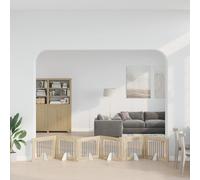 Ziaphsol Porte de Chien Pliable en Bois d'ingénierie avec Supports 6 pièces Chêne Sonoma 482 cm pour intérieur, Confinement sécurisé, Facile à Assembler, léger, Pratique pour élevage et Dressage