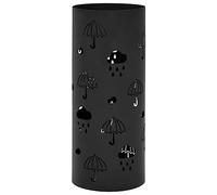 Ziaphsol Porte-Parapluie en Acier Noir avec bac d'égouttement Amovible pour Rangement organisé dans entrée, Hall ou Bureau, Support Robuste, Facile à Nettoyer, idéal pour Support Canne et Accessoires
