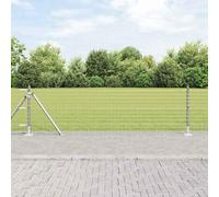 Ziaphsol Poteau de clôture extérieur en acier thermolaqué avec base en béton 52 pièces support stable pour jardin terrasse clôture métallique support fixation facile