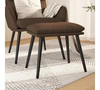 Ziaphsol Repose-Pied Marron 45x29,5x35 cm Tissu Durable pour Salon, Chambre ou Bureau, siège d’appoint modulable, Design Moderne et Stable pour détente et décoration intérieure