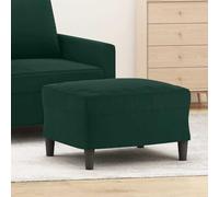 Ziaphsol Repose-Pied Vert foncé 60x50x41 cm Velours Confortable et Stable, idéal pour Salon, Chambre ou Bureau, Design modulable, Tissu Doux, siège supplémentaire, décoration Moderne