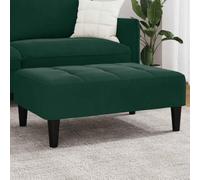 Ziaphsol Repose-Pied Vert foncé 77x55x31 cm en Velours Doux, Stable et Robuste, idéal pour Salon, Chambre ou Bureau, apportant Confort et Style à Votre décoration intérieure