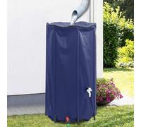 Ziaphsol Réservoir d'eau Pliable 250 L en PVC avec Robinet pour Jardin, terrasse, Balcon, arrosage, Irrigation, Tuyau, asperseur, pulvérisateur, goutteur, minuterie, Lance, Pompe, Sprinkler
