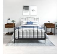 Ziaphsol Set of Two Bedside Tables Made of Durable Engineered Wood with a Smooth Surface, Measuring 44x45x58 Centimeters, Ideal for Bedroom, Living Room Or Dormitory