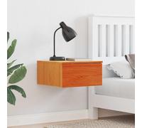 Ziaphsol Set of Two Bedside Tables Made of Solid Pine Wood with a Warm Wax Finish Measuring 37 x 35 x 18.5 Centimeters Suitable for Bedroom Living Room Or Dorm Provides Stylish Storage