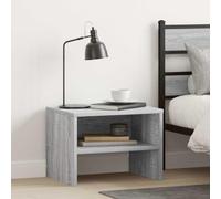 Ziaphsol Sonoma Gray Nightstand 40x30x30 cm Wooden Engineering Bedside Table with Storage Drawer Modern Vintage Scandinavian Design for Bedroom Living Room Couch Side Furniture