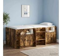 Ziaphsol Storage Cabinet for Loft Bed 2 Piece in Smoked Oak Wood with Modular Design for Child and Adult Rooms, Suitable for Bedroom, Living Room Or Dormitory