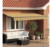 Ziaphsol Store banne auvent Toile pergola Parasol rétractable Solaire, ombrage extérieur 2,5 x 2 m, terrasse Balcon Jardin Patio, Manuel Mural avec télécommande