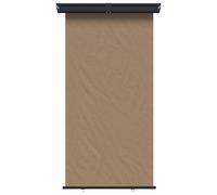 Ziaphsol Store latéral de Balcon Taupe 160 x 250 cm, Toile Polyester 100 pour Cent, Armature Fer Acier, Protection Soleil UV Pluie, Fixation Mur Plafond, terrasse Balcon extérieur