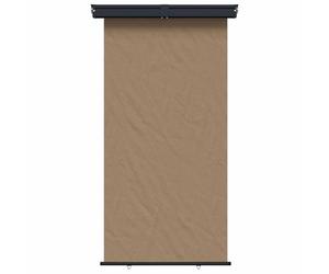 Ziaphsol Store latéral de Balcon Taupe 160 x 250 cm, Toile Polyester 100 pour Cent, Armature Fer Acier, Protection Soleil UV Pluie, Fixation Mur Plafond, terrasse Balcon extérieur
