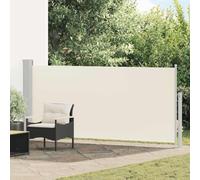 Ziaphsol Store latéral extensible 140 x 300 cm, blanc crème, brise-vue résistant aux UV pour jardin, terrasse et balcon, imperméable