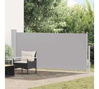 Ziaphsol Store latéral extensible 140 x 300 cm, gris, parasol d'extérieur en polyester résistant aux UV pour terrasse, jardin et balcon, imperméable